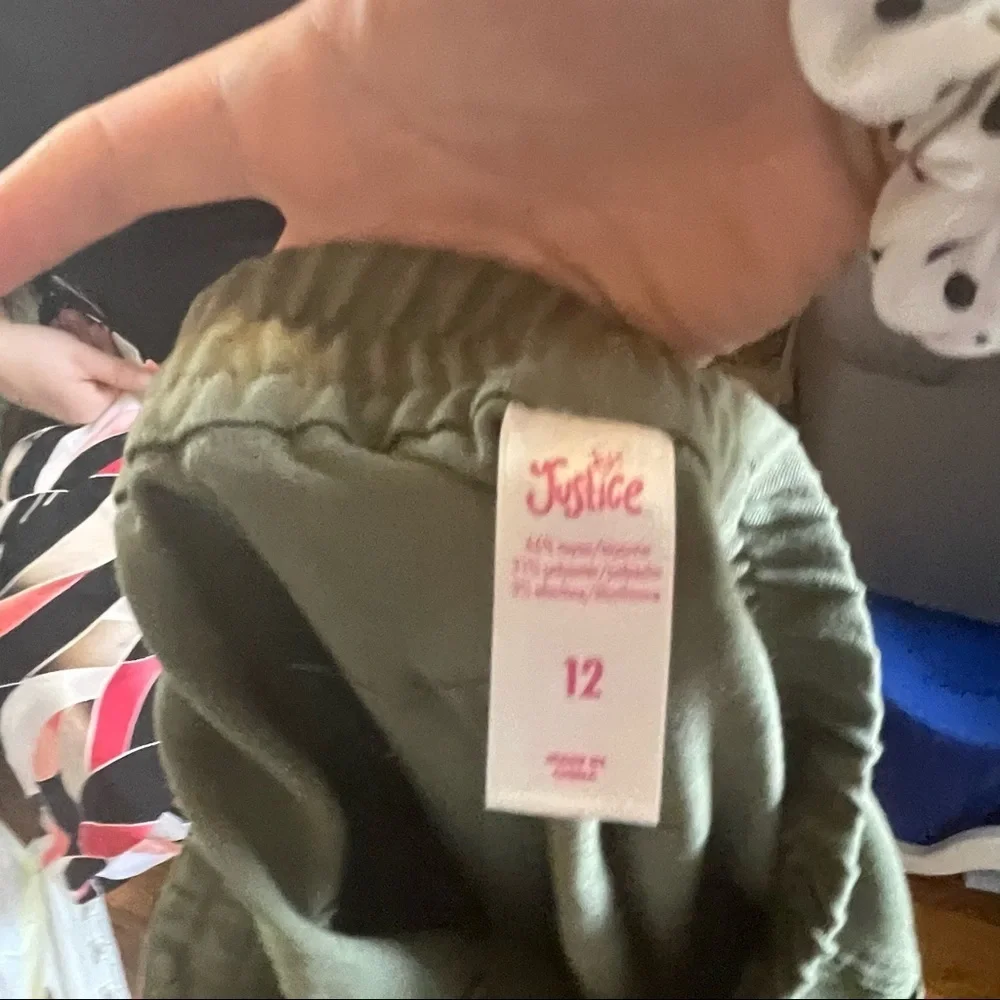Size 12 Kids Olive Green Joggers A1